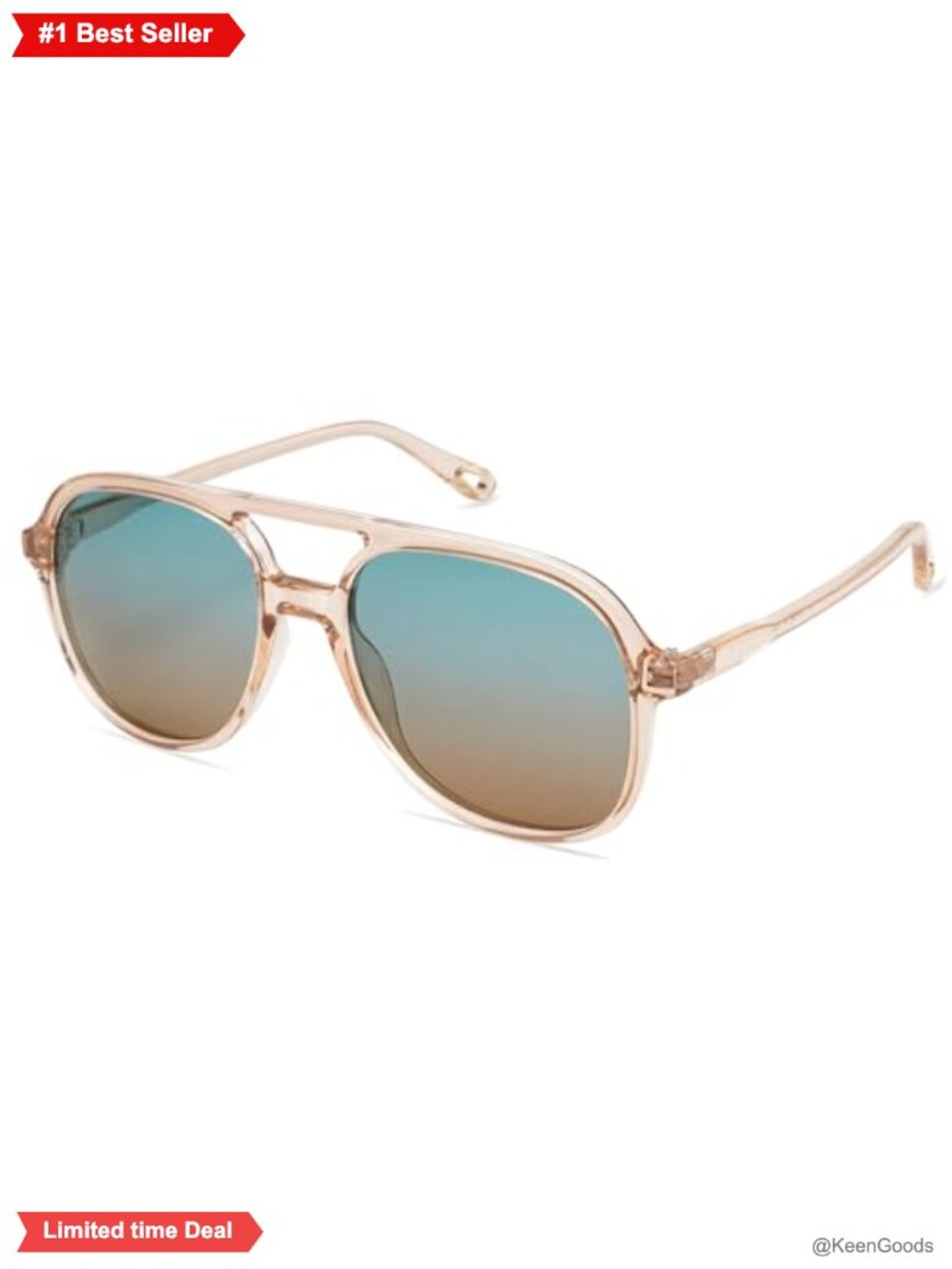 Retro Polarized Aviator Sunglasses UV400 TAC Lenses Double Bar